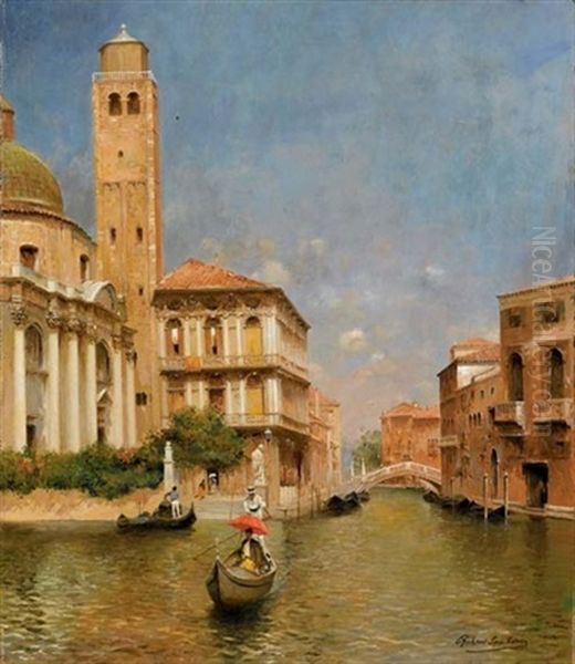 San Geremia, With Palazzo Labia - Venice Oil Painting by Rubens Santoro