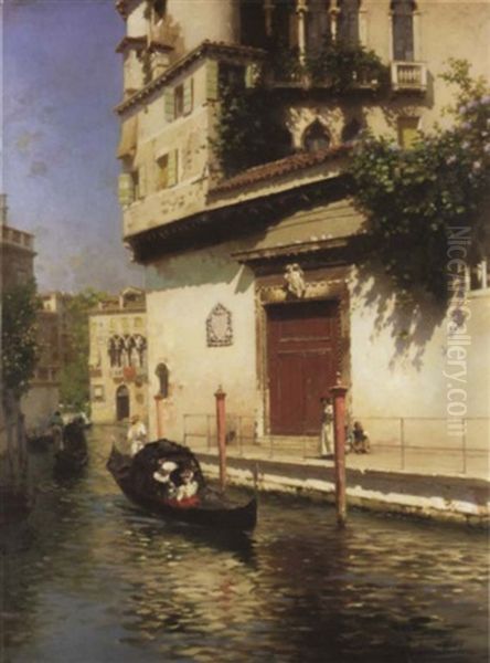 Palazzo Contarini, Venice Oil Painting by Rubens Santoro