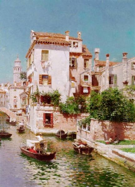 Venice Oil Painting by Rubens Santoro