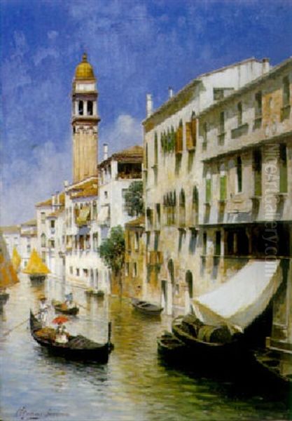 Venice Oil Painting by Rubens Santoro