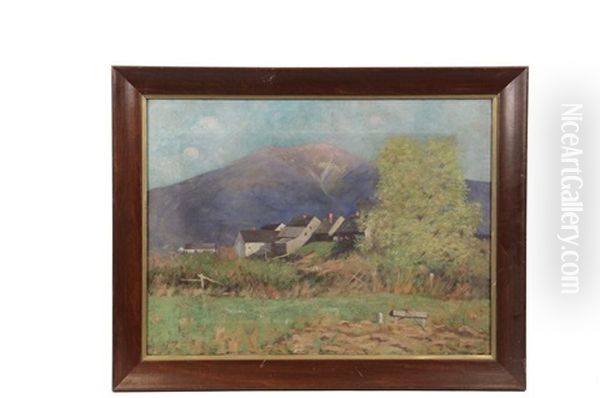 View Of Mt. Lafayette, Francoia, New Hampshire Oil Painting by Daniel Santry