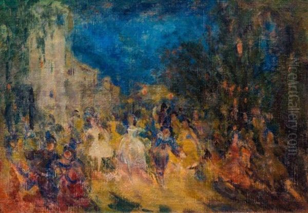 Carnaval Oil Painting by Nikolai Nikolaevich Sapunov