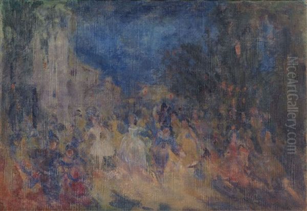 Carnival Oil Painting by Nikolai Nikolaevich Sapunov