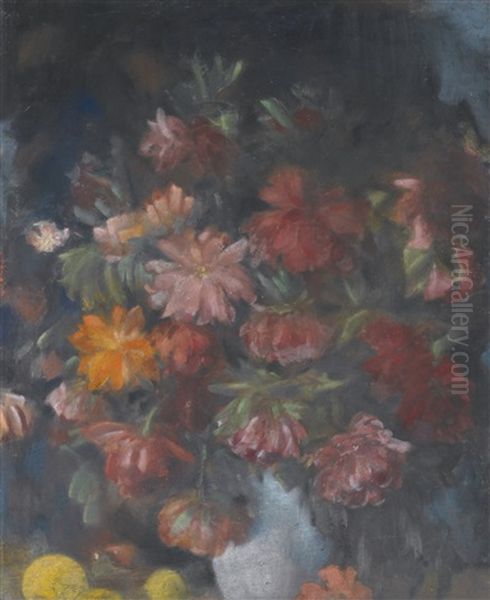 Peonies Oil Painting by Nikolai Nikolaevich Sapunov