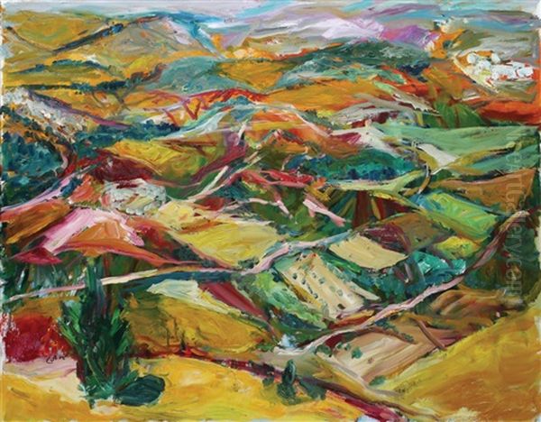 View Of Bracha Valley, 2016 Oil Painting by Carlo Sara