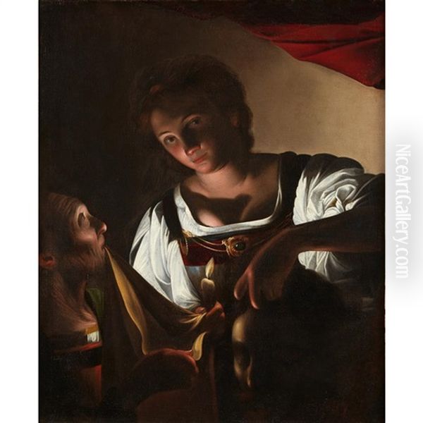 Judith With The Head Of Holofernes Oil Painting by Carlo Saraceni