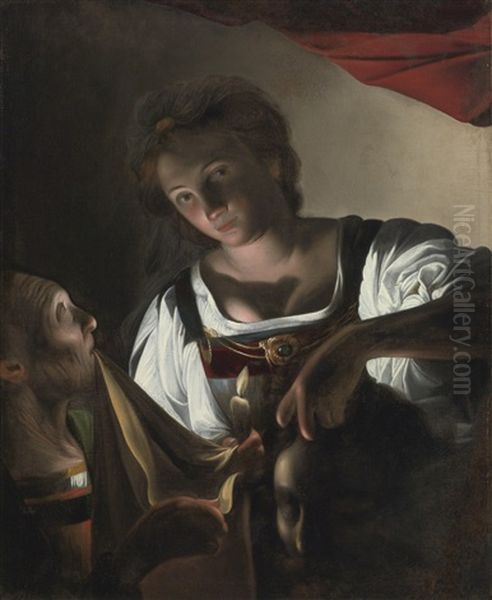 Judith With The Head Of Holofernes Oil Painting by Carlo Saraceni