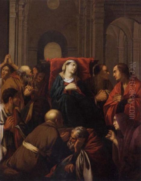 The Dormition Of The Virgin Oil Painting by Carlo Saraceni