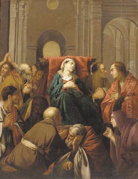 The Death Of The Virgin Oil Painting by Carlo Saraceni