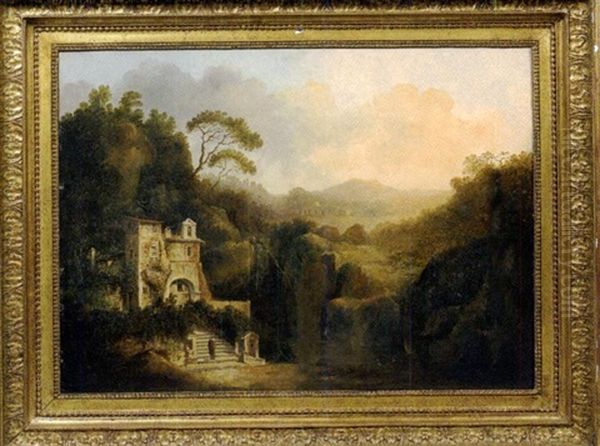 Ermitage Sur La Route D'aricia Oil Painting by Josephine Sarazin de Belmont