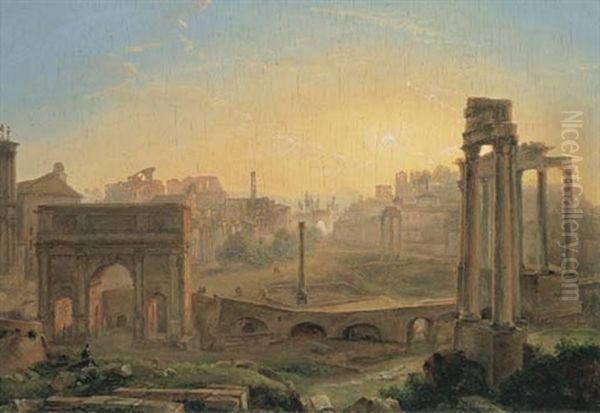 Vue Du Forum Romain, Avec L'arc De Septime Severe by Josephine Sarazin de Belmont