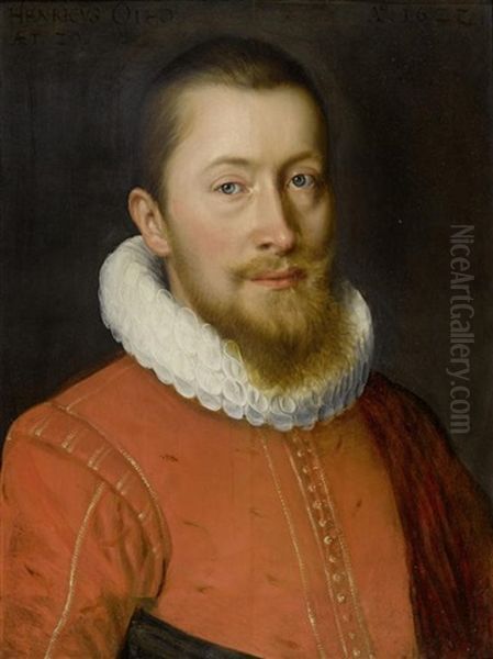 Portrait Des Heinrich Otth Der Jungere, Seit Burger Zu Bern Oil Painting by Bartholomaus (Treirsensio) Sarburgh