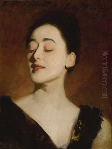 Flora Priestley (lamplight Study) Oil Painting by John Singer Sargent