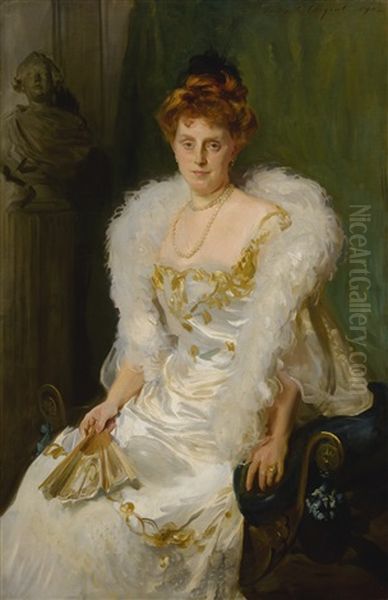 Portrait Of Mrs. Charles Beatty Alexander Oil Painting by John Singer Sargent