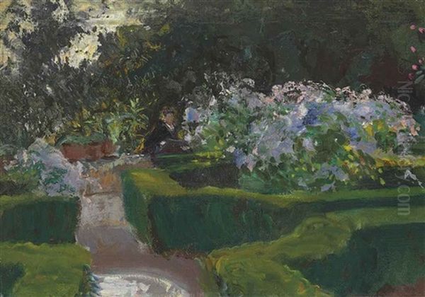 Garden At Granada Oil Painting by John Singer Sargent