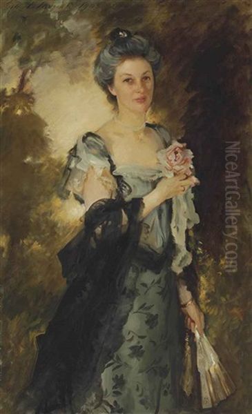 Mrs. William Crowninshield, Jr Oil Painting by John Singer Sargent