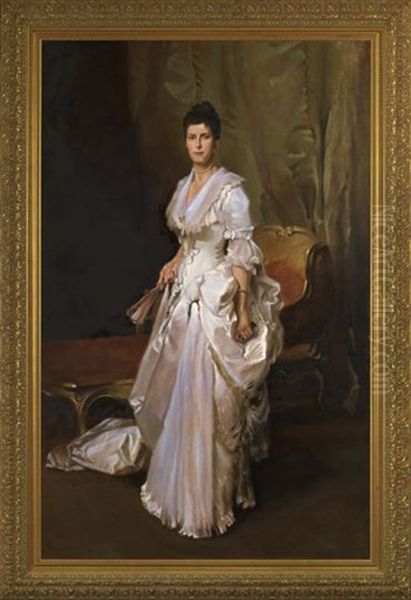 Portrait Of Margaret Stuyvesant Rutherford White Oil Painting by John Singer Sargent