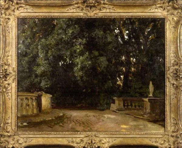 A View Of The Park, Villa Torlonia, Frascati Oil Painting by John Singer Sargent