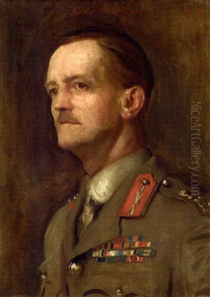 Portrait Of Lt. General Sir Charles Dobell, K.c.b., C.m.g., D.s.o., Com. Legion Of Honour (fr.) Oil Painting by John Singer Sargent