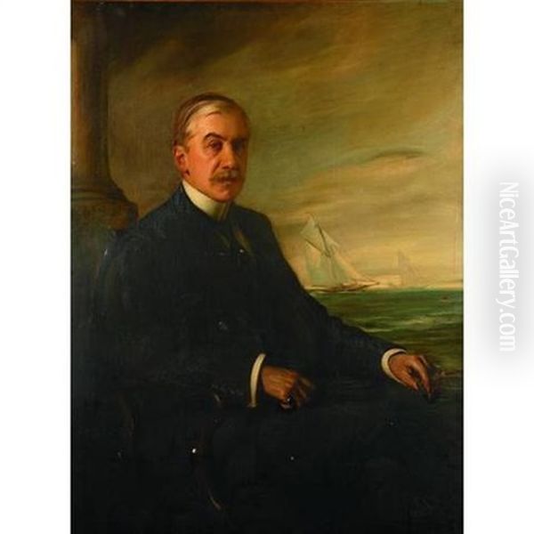 A Portrait Of Lord Queensborough Oil Painting by John Singer Sargent