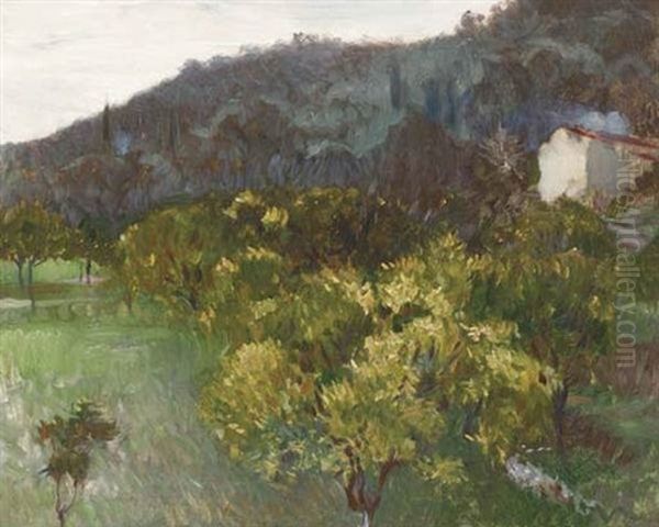 Landscape View Near Nice Oil Painting by John Singer Sargent