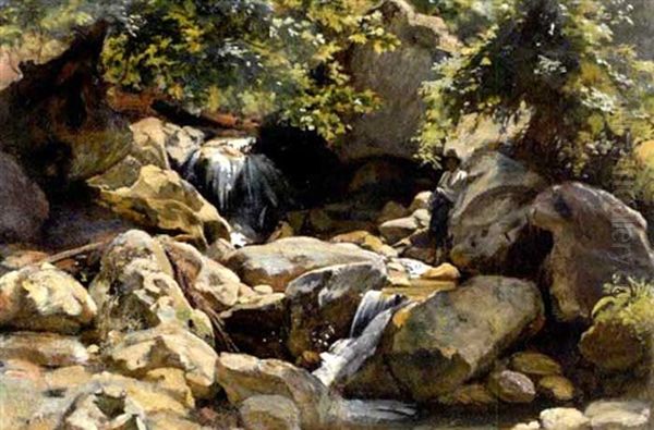 Landscape With Figure Oil Painting by John Singer Sargent