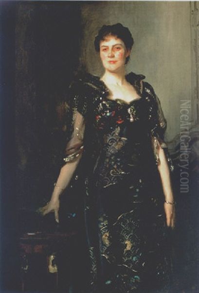 Portrait Of Agnes Anstruther-thomson Oil Painting by John Singer Sargent