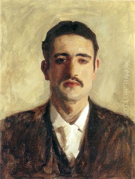 Portrait Of A Man (nicola D'inverno?) Oil Painting by John Singer Sargent