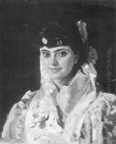 Portrait Of Madame Munoz Oil Painting by John Singer Sargent