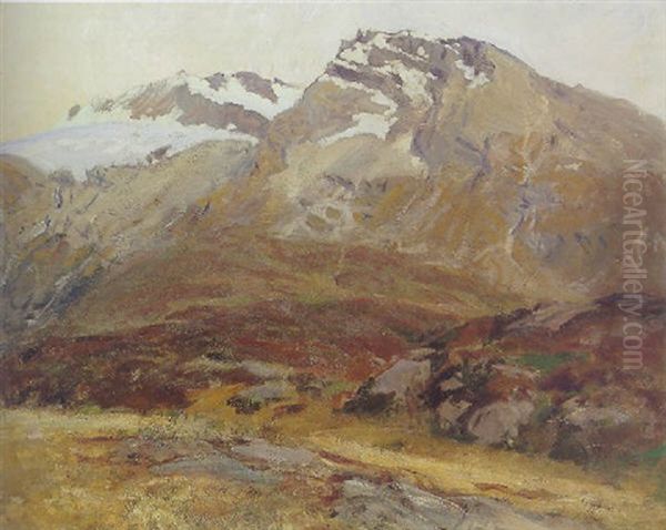 Coming Down From The Mont Blanc (hubshorn Mountain, Simplon Pass) Oil Painting by John Singer Sargent