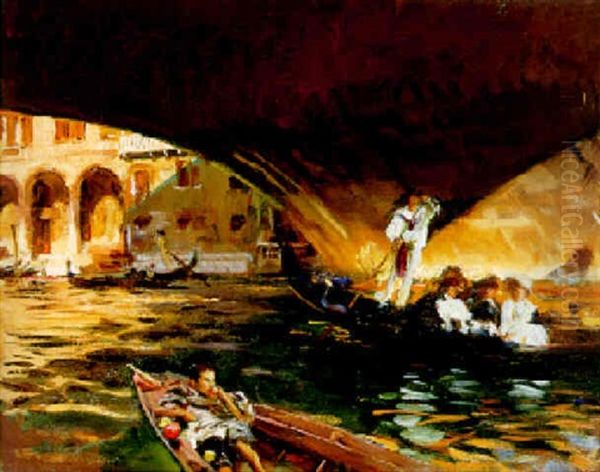 The Rialto Oil Painting by John Singer Sargent