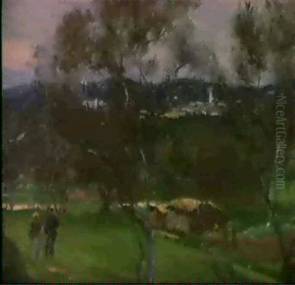 Olive Trees In Corfu Oil Painting by John Singer Sargent