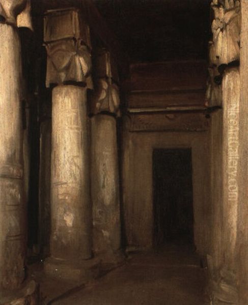 Temple Of Denderah Oil Painting by John Singer Sargent