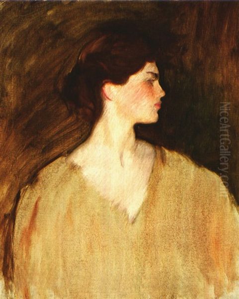 Portrait Of Miss Sally Fairchild Oil Painting by John Singer Sargent