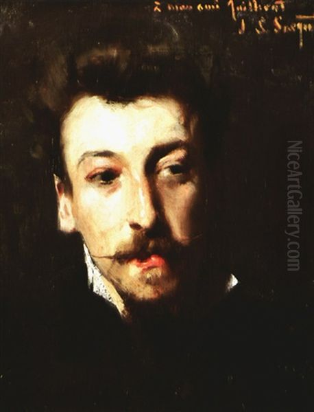 Portrait Of Eugene Guillerat, Artist Oil Painting by John Singer Sargent