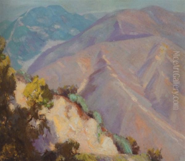 Mountain Scene Oil Painting by Paul Turner Sargent