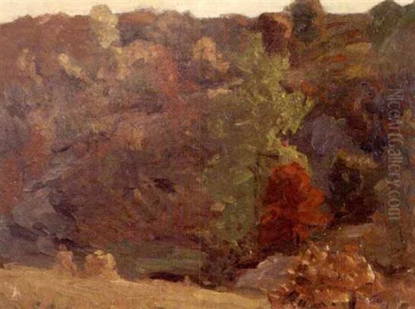 Autumn Hillside Oil Painting by Paul Turner Sargent