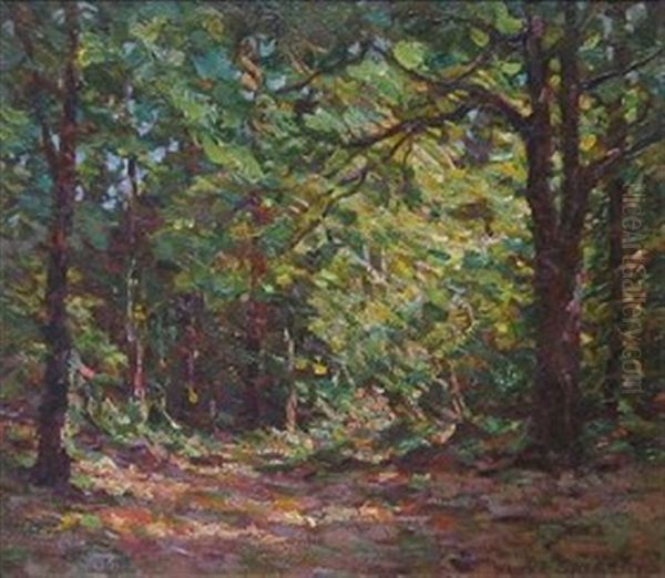 A Glen Of Sunshine (+ Another; 2 Works) Oil Painting by Walter Sargent