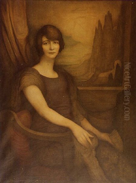 Femme Devant La Fenetre Oil Painting by Leonard Sarluis