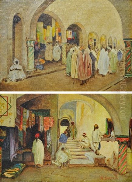 Alger Oil Painting by William Sartain