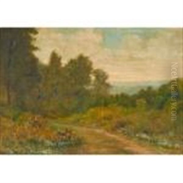 Landscape With Trail Oil Painting by William Sartain