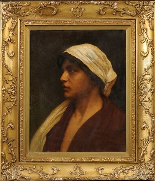 Mariana, Head Of A Peasant Woman Oil Painting by William Sartain