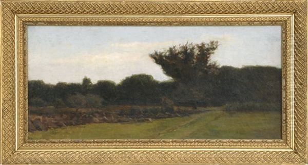 A Country Road Oil Painting by William Sartain