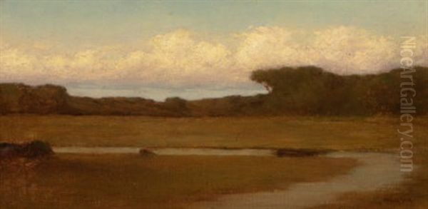 Meadow Brook Oil Painting by William Sartain