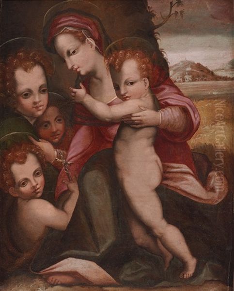 The Madonna With The Child Oil Painting by Andrea Del Sarto