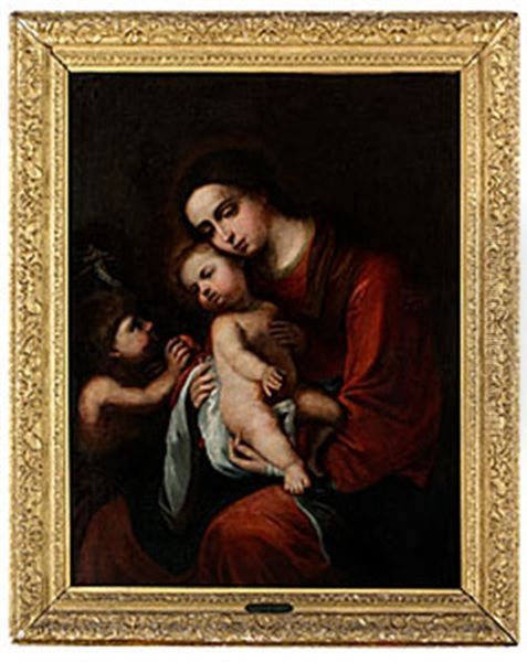 Madonnan Med Barnet Och Johannes Oil Painting by Andrea Del Sarto