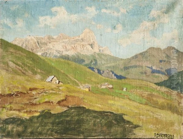 Veduta Di Montagna Oil Painting by Francesco Sartorelli