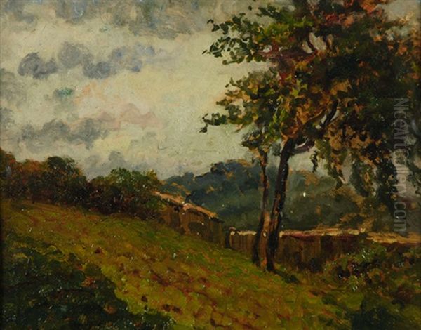 Un Ciliegio In Val Salice Oil Painting by Francesco Sartorelli