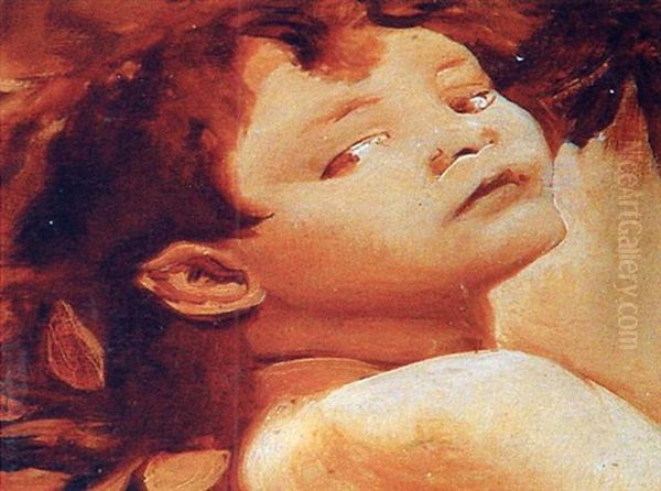 Friso Con Ninos (detalle) Oil Painting by Giulio Aristide Sartorio