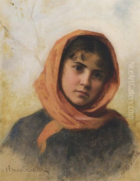 Anastasiella Oil Painting by Giulio Aristide Sartorio